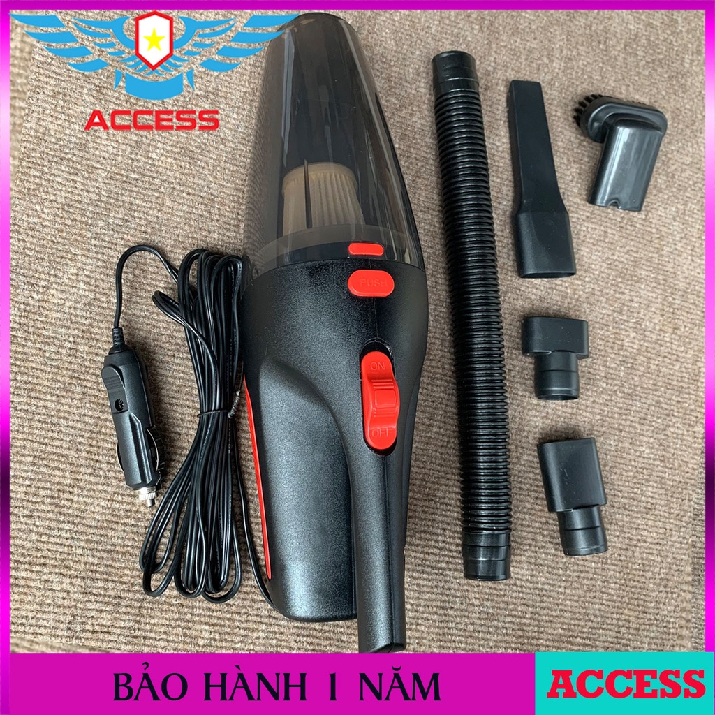 Máy hút bụi cầm tay cho ô tô và gia đình cắm tẩu - Công suất 120W Chính hãng Bảo hành 1 Năm - ACCESS