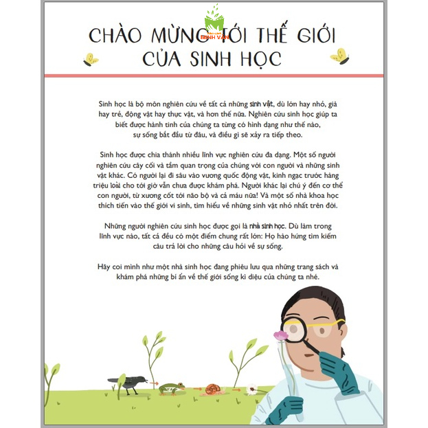 Sách - Sinh học cho trẻ tò mò - khám phá thế giới sống kì diệu!