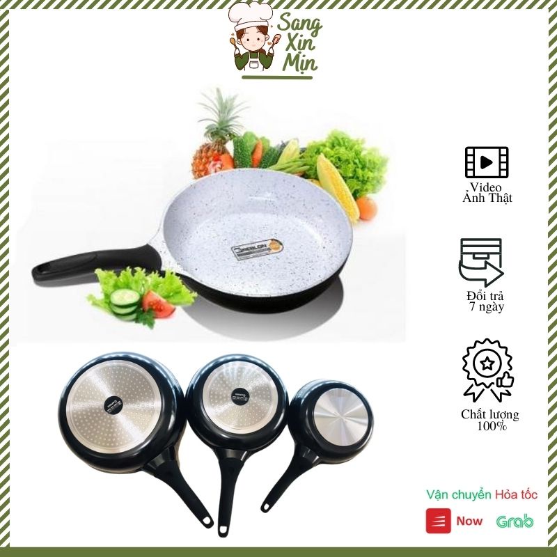 Chảo từ Rapido - Tefal, Chảo chống dính bếp từ size 24-26-28-30cm đáy chấm