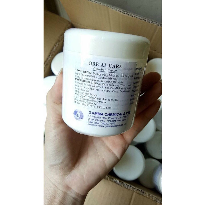 Kem massage mặt vitamin E Oreal Care 230g