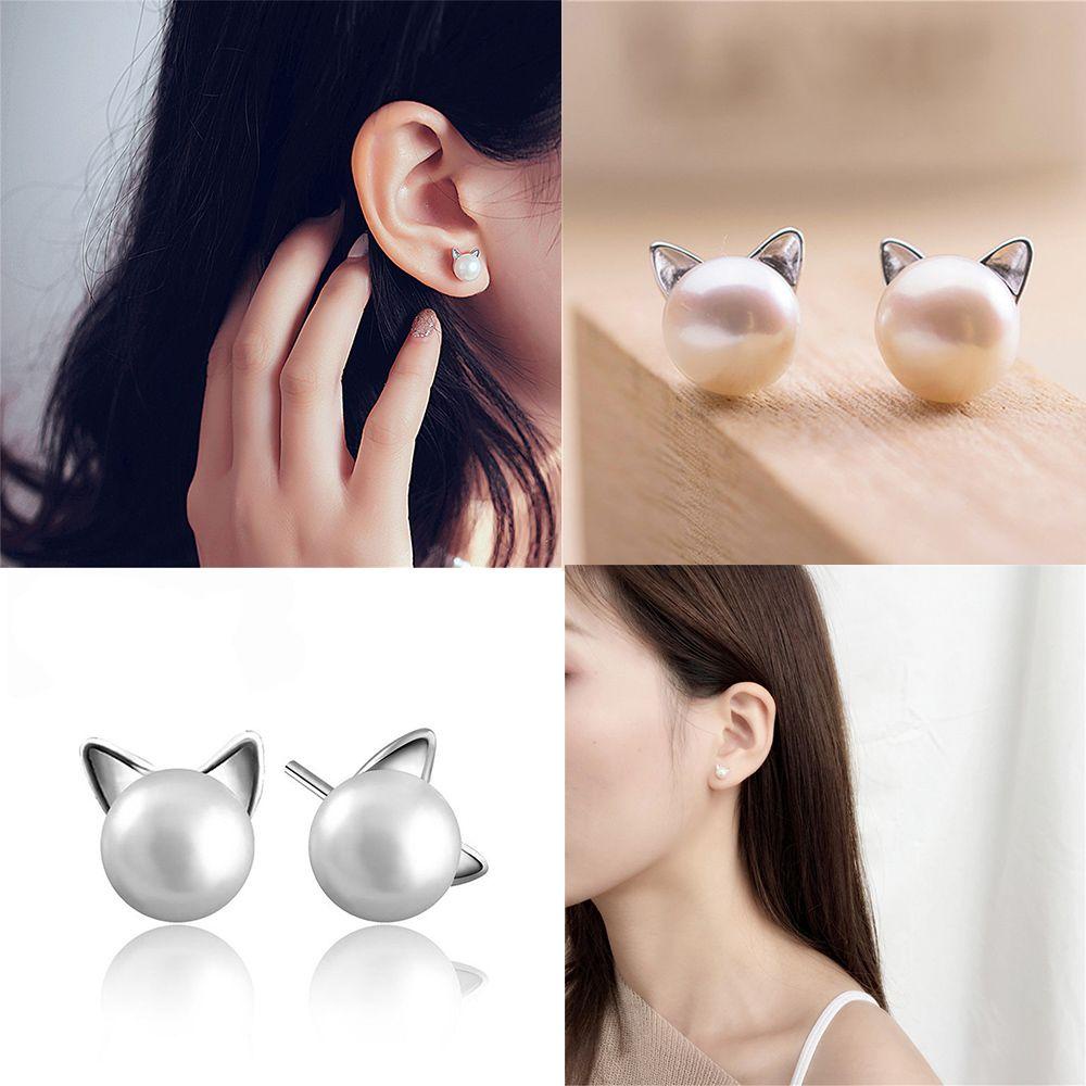 LEILY Bông Tai Ngọc Trai Dễ Thương