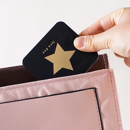 Gương Mini Cao Cấp Có Thể Gấp Gọn Màu Đen Cá Tính Moc68shop