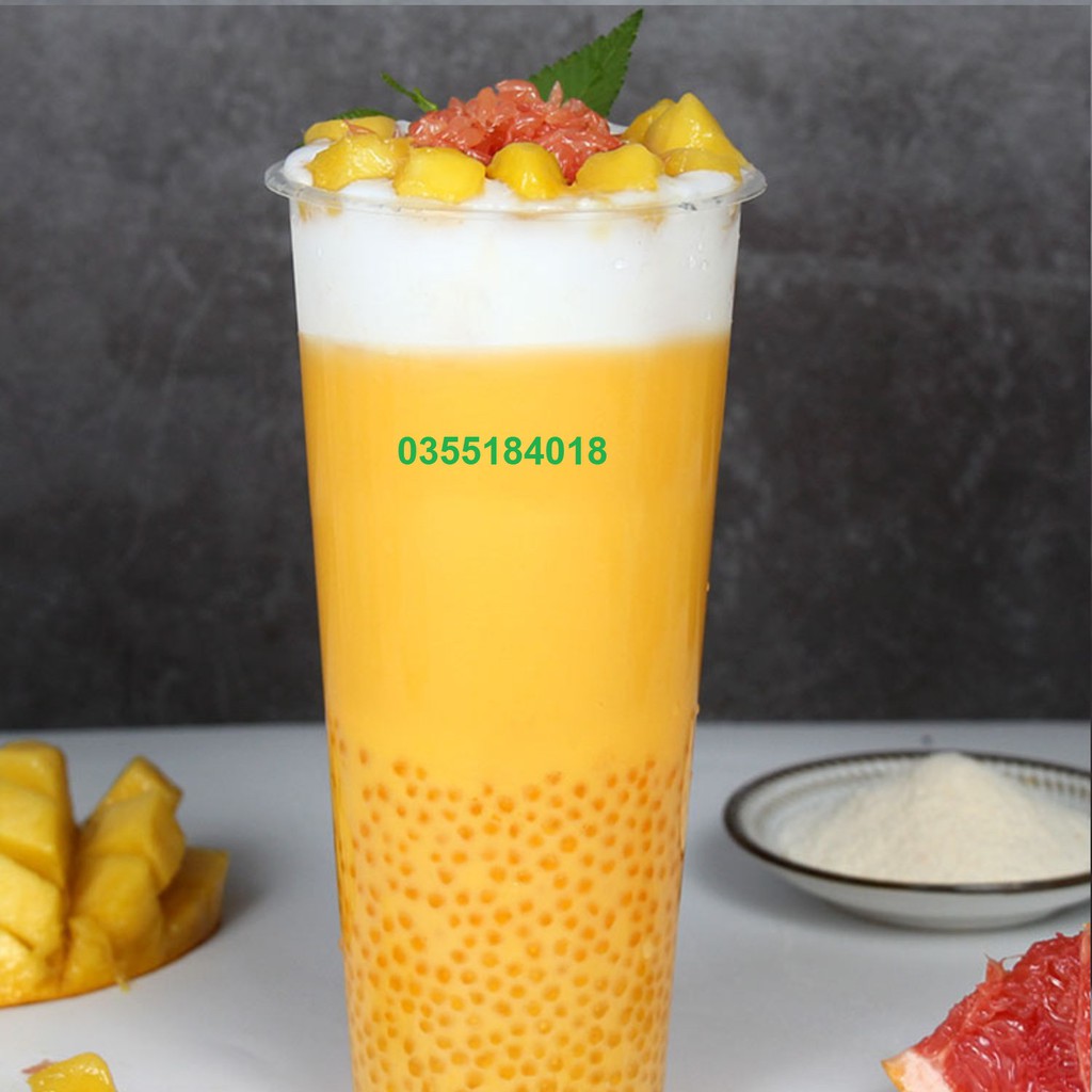 Siro Đào Boduo  Pha chế trà sữa - trà chanh - trà hoa quả Can 2L Hàng chính hãng