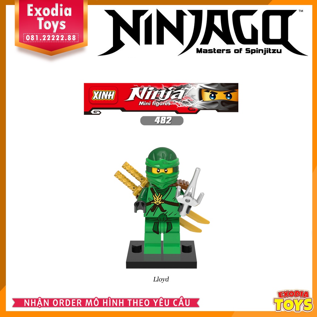 Xếp hình Minifigure Ninjago : Masters of Spinjitzu - Đồ Chơi Lắp Ghép Sáng Tạo - X0143