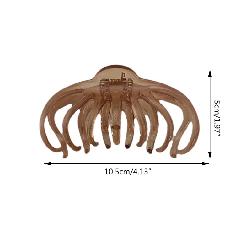 Kẹp Tóc Nhựa Trong Suốt Phong Cách Vintage Thời Trang