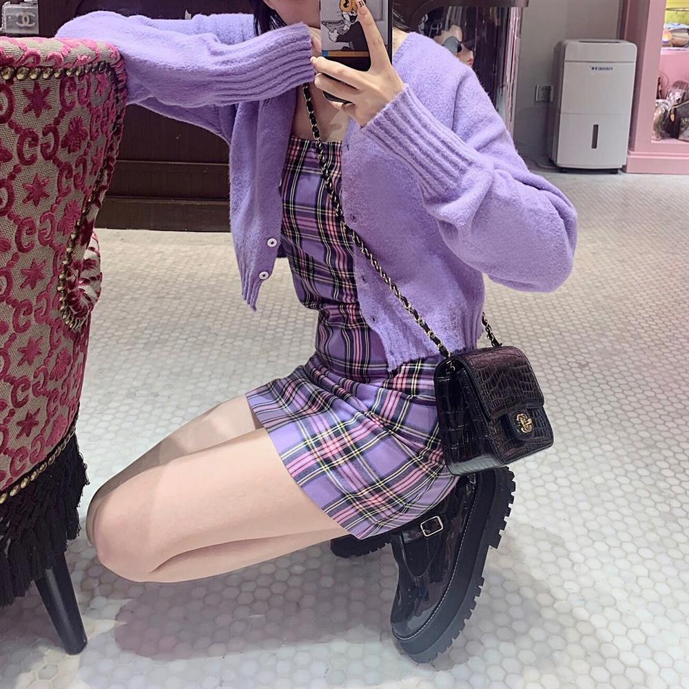 Đầm Hai Dây Dáng Ôm Họa Tiết Kẻ Ô Dành Cho Nữ JL-LYQ-06