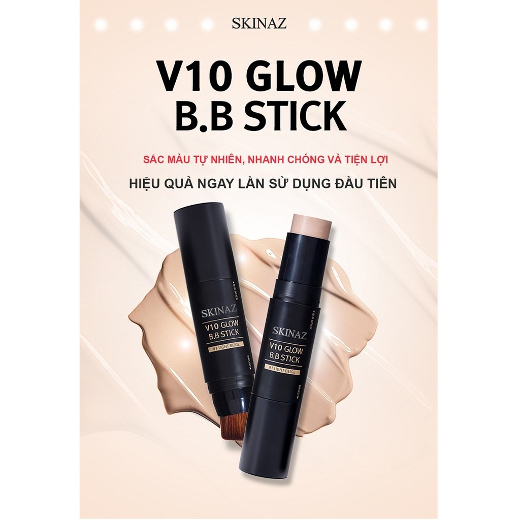 Kem nền 2 đầu V10 Glow B.B Cream Stick 10g