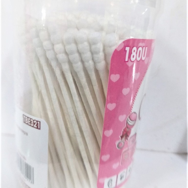 Tăm Bông Trẻ Em MiSu Cán Giấy 180 Cây hàng cao cấp công nghệ nhật bản
