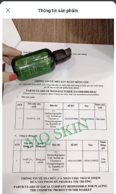 Serum Thay Da Nhân Sâm MQ SKIN