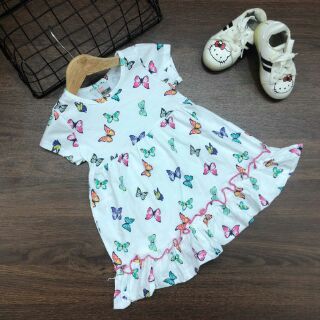 Đầm thun cotton cho bé gái