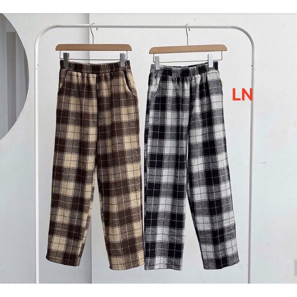 Quần baggy caro siêu rẻ