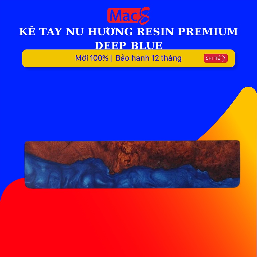 Kê tay gỗ Nu Hương Resin Premium - Deep Blue