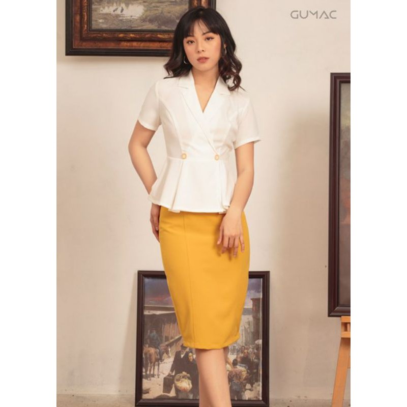 Chân váy GUMAC 3 nút bọc size XL newtag