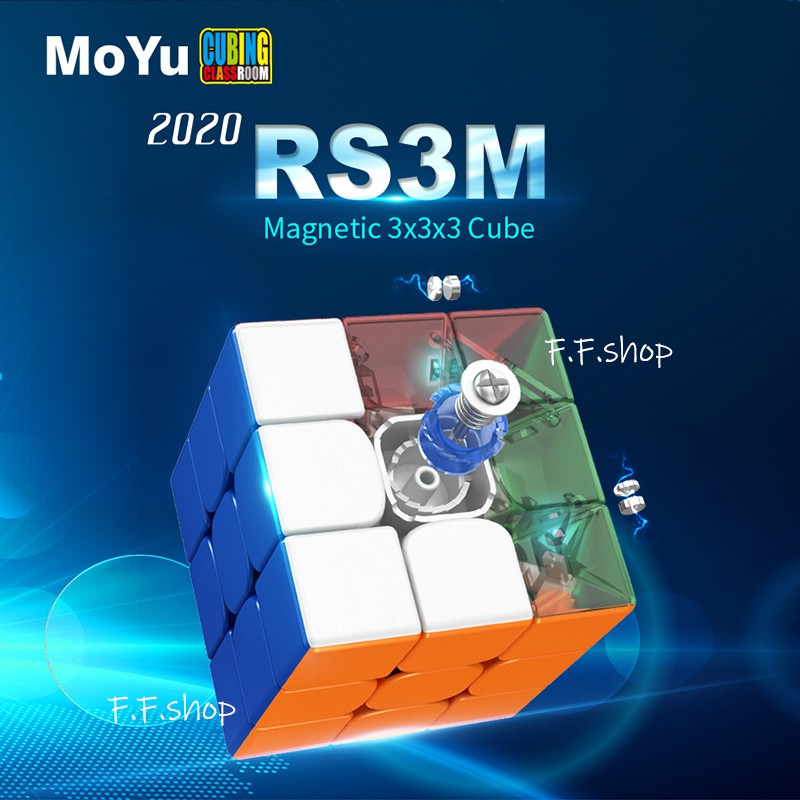 Moyu RS2M RS3M RS4M Magnetic 2x2x2 3x3x3 4x4x4 Magic Cube 2x2 3x3 4x4 Speed Puzzle Toys Có Từ Tính 3x3 X 3 Rs3 M 3x3