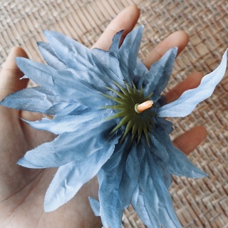 (10 đầu bông-hoa lụa) Đầu bông cúc pha lê trang trí kích thước 11cm