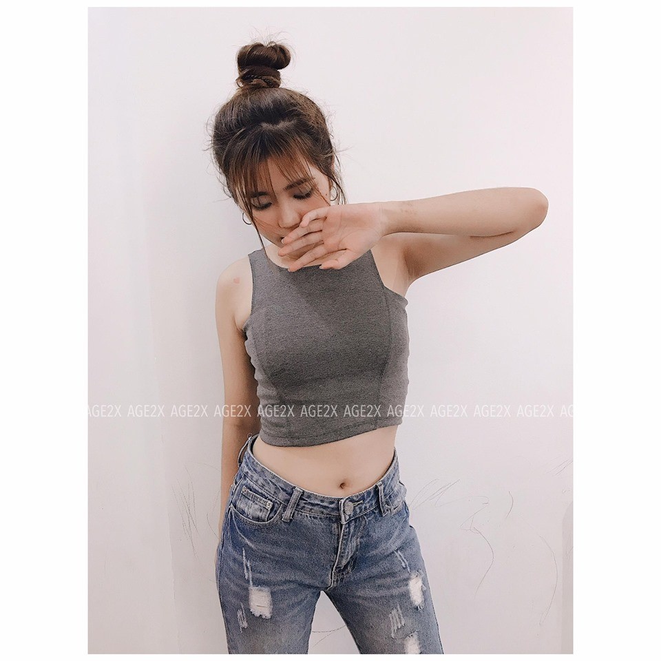 ÁO CROPTOP BA LỖ THỂ THAO AGE2X | BigBuy360 - bigbuy360.vn