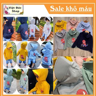 Áo Chống Nắng Bé Trai Chất Liệu Vải Thông Hơi Thoáng Mát [LOẠI CAO CẤP] In Hình Người Nhện Đáng Yêu