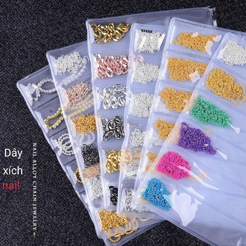 Dây xích trang trí móng nhiều kiểu siêu đẹp