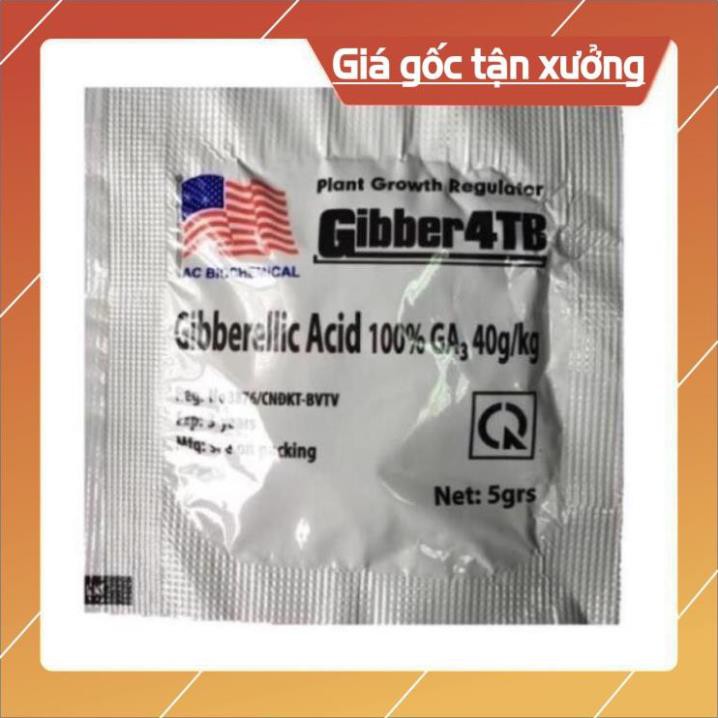 COMBO 02 GOÍ Phân bón lá cao cấp Gibber 4TB GA3 dạng viên sủi 5gram