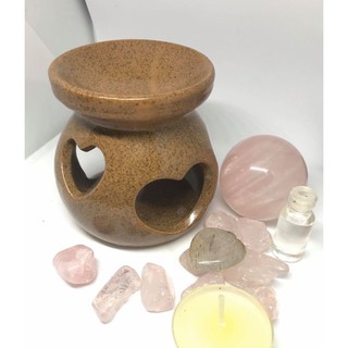 Combo Đèn đốt nến- Nến 6 viên - tinh dầu tràm ( KHÁCH CÓ THỂ ĐỔI MẪU ĐÈN TÙY CHỌN)