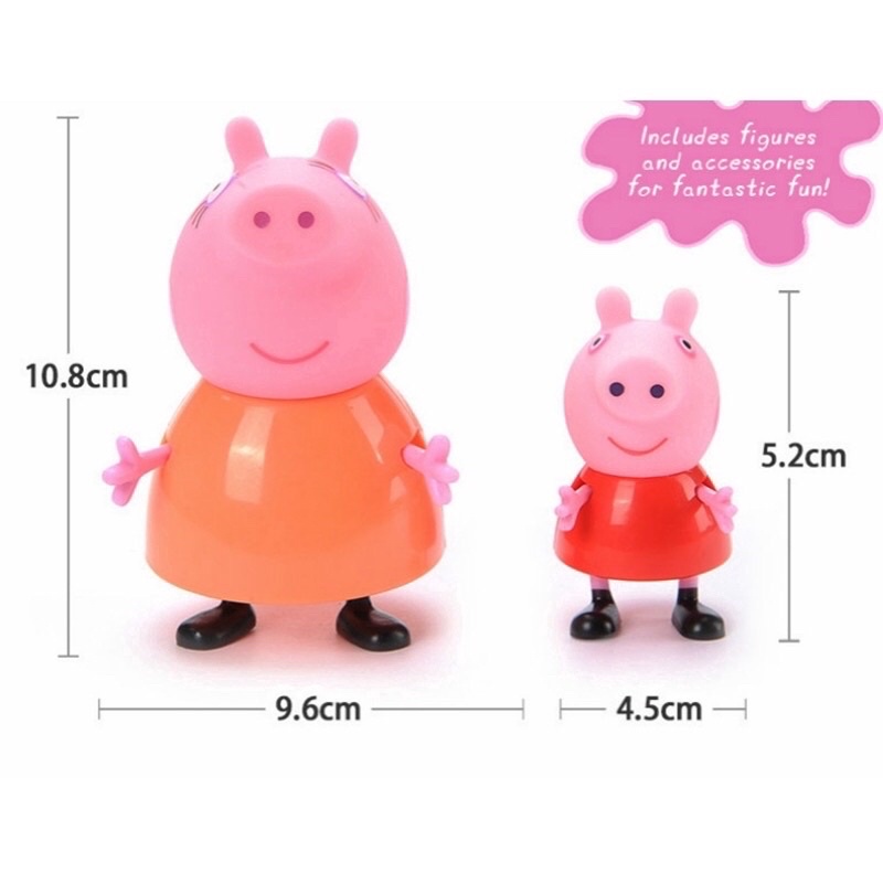 xe dã ngoại gia đình heo peppa pig