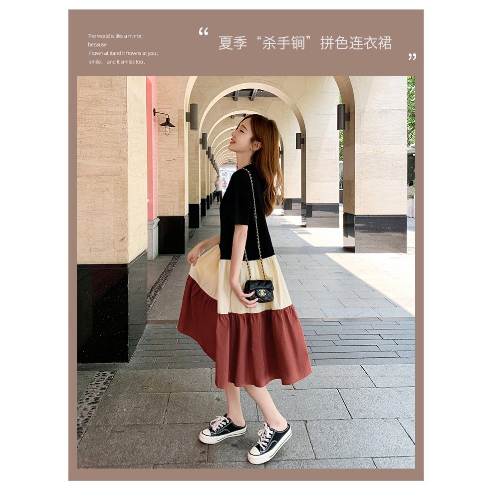 Váy Họa Tiết Cầu Vồng ⚡️ẢNH THẬT⚡️ Váy Đầm Cotton, Dáng Baby, Mùa Hè | BigBuy360 - bigbuy360.vn