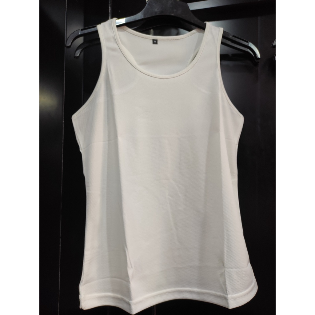 Áo Thun Ba Lỗ Form Nữ tập Gym - Chơi Thể Thao - Màu Trắng - Vải Hạt Mè - Mềm mịn, Thoáng mát - Hàng VN Chất lượng Cao