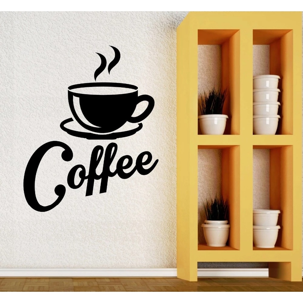 Decal trang trí tiệm cà phê, tăng doanh thu, thu hút khách hàng