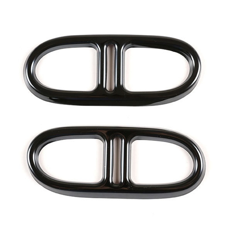Set 2 Ốp Trang Trí Đuôi Ống Xả Xe Hơi Mercedes-Benz GLA / GLB 2020-2021 Bằng Thép Không Gỉ