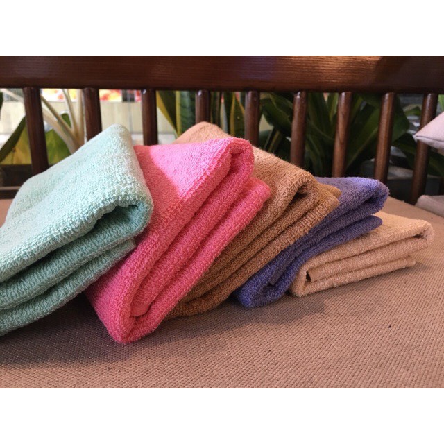 Khăn Lau Đầu, Tập Gym 34x85cm 100% Cotton, Thấm Hút Tốt, Mềm Mại, Không Phai Màu 80g