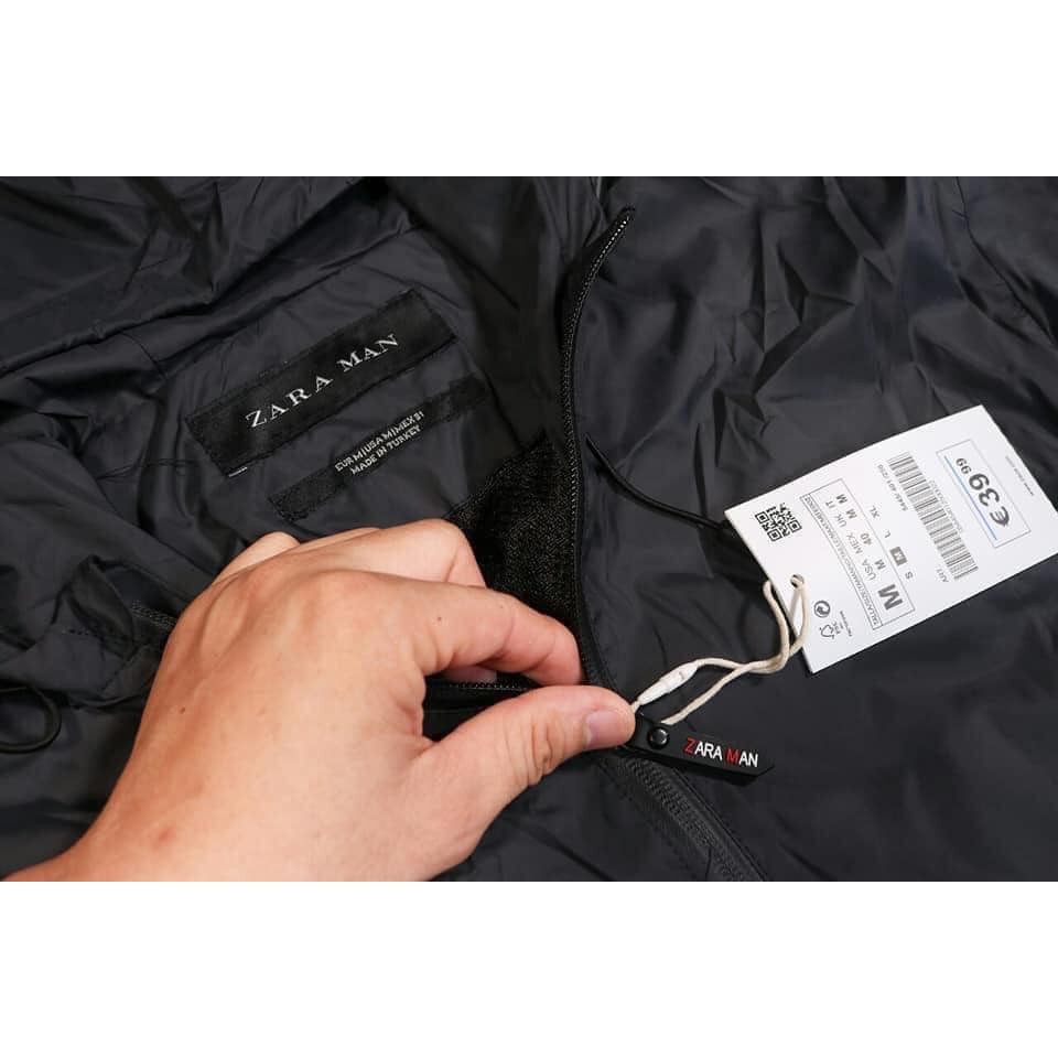 Áo khoác gió nam Zara kèm túi vải | BigBuy360 - bigbuy360.vn