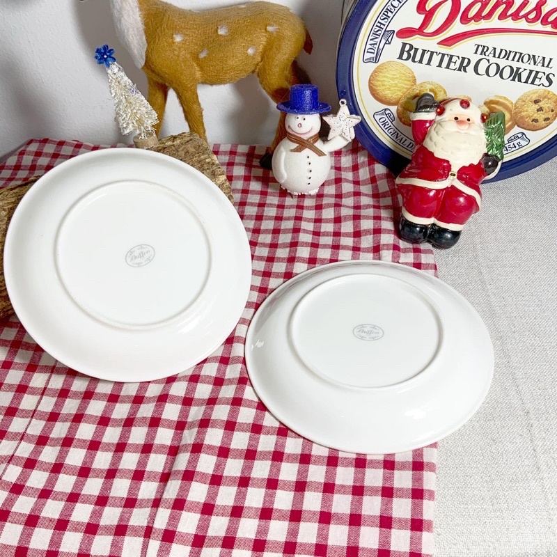 Dĩa sứ gấu Teddy vintage - gốm sứ hoạt hình dễ thương phong cách nhật bản