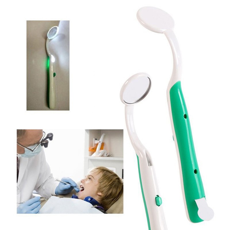 Gương nha khoa tích hợp đèn LED chăm sóc răng miệng cao cấp tiện dụng