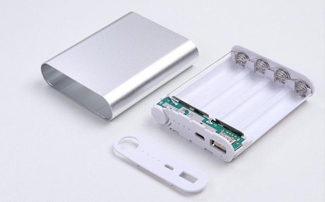 10 Box Sạc Dự Phòng 4 Cell 2A Type C 18650 Xiaomi Vỏ Nhôm Cao Cấp  ( Combo 10 box) - mẫu mới 2022