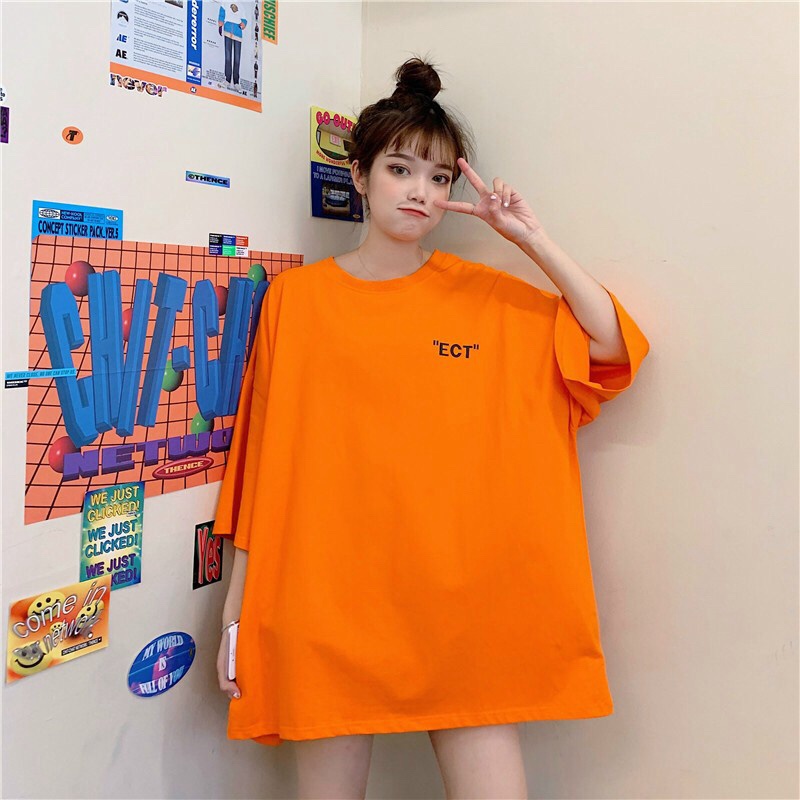 Áo Thun ECT Nữ Tay Lỡ Form Rộng, Áo Thun Unisex  - ĐĂNG QUANG FASHION