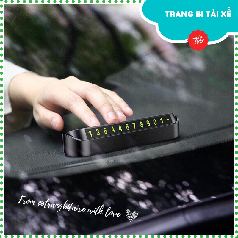 Bảng số điện thoại trên ô tô, bảng ghi số điện thoại gắn taplo để lại số điện thoại khi đỗ xe, văn minh tránh mâu thuẫn.