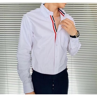 Áo sơ mi Thom TBR line giữa 4bar vải oxford cao cấp