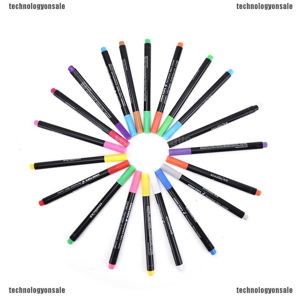 Bút Màu Vẽ Quần Áo Đa Năng Kèm 20 Màu Sắc