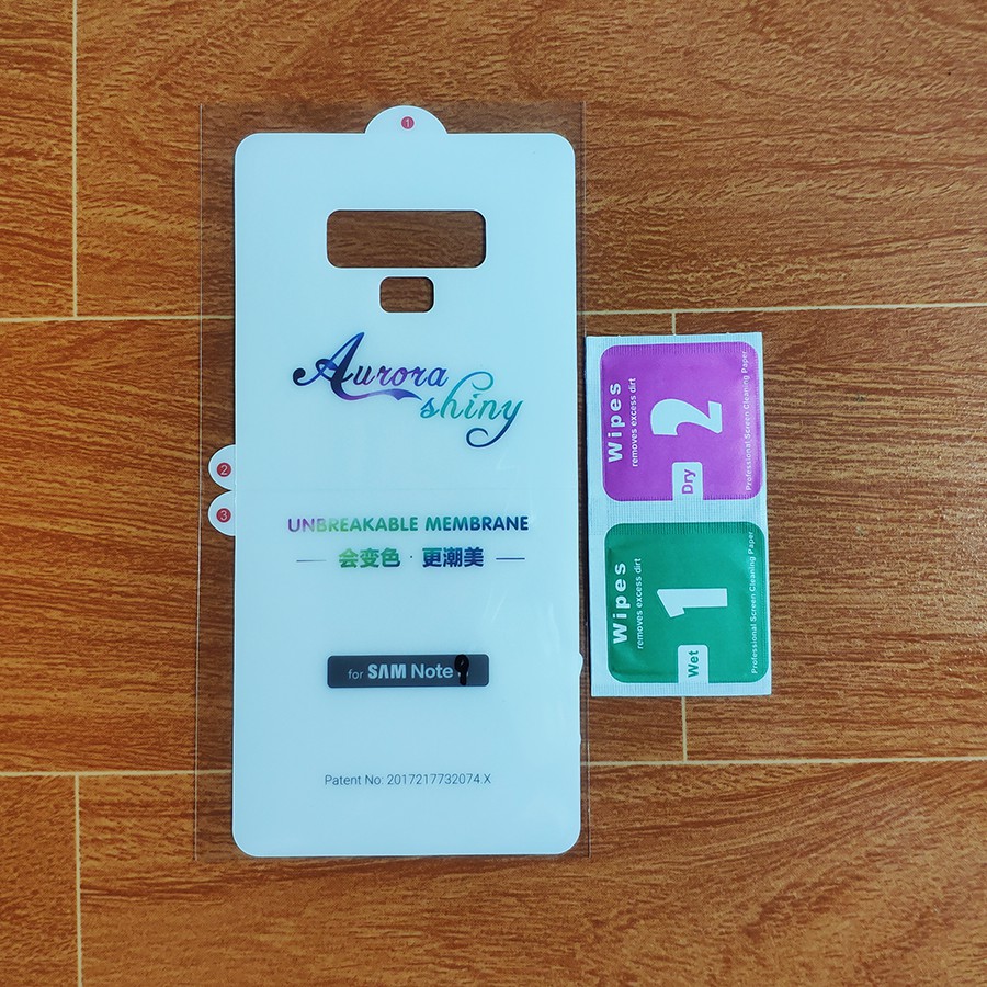 Dán PPF chống xước mặt lưng Galaxy Note 9 tặng ốp dẻo loại A