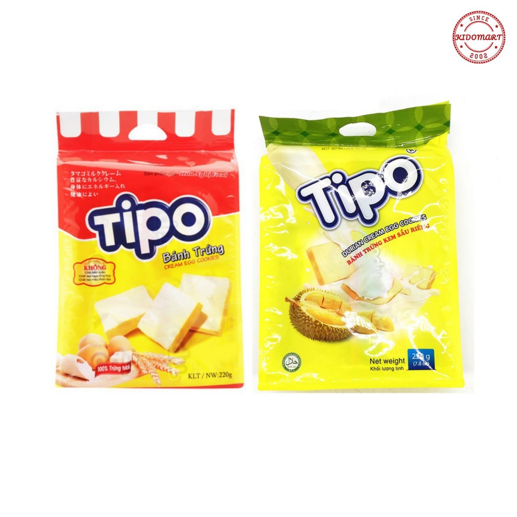Bánh Trứng Tipo Hữu Nghị Gói 220g