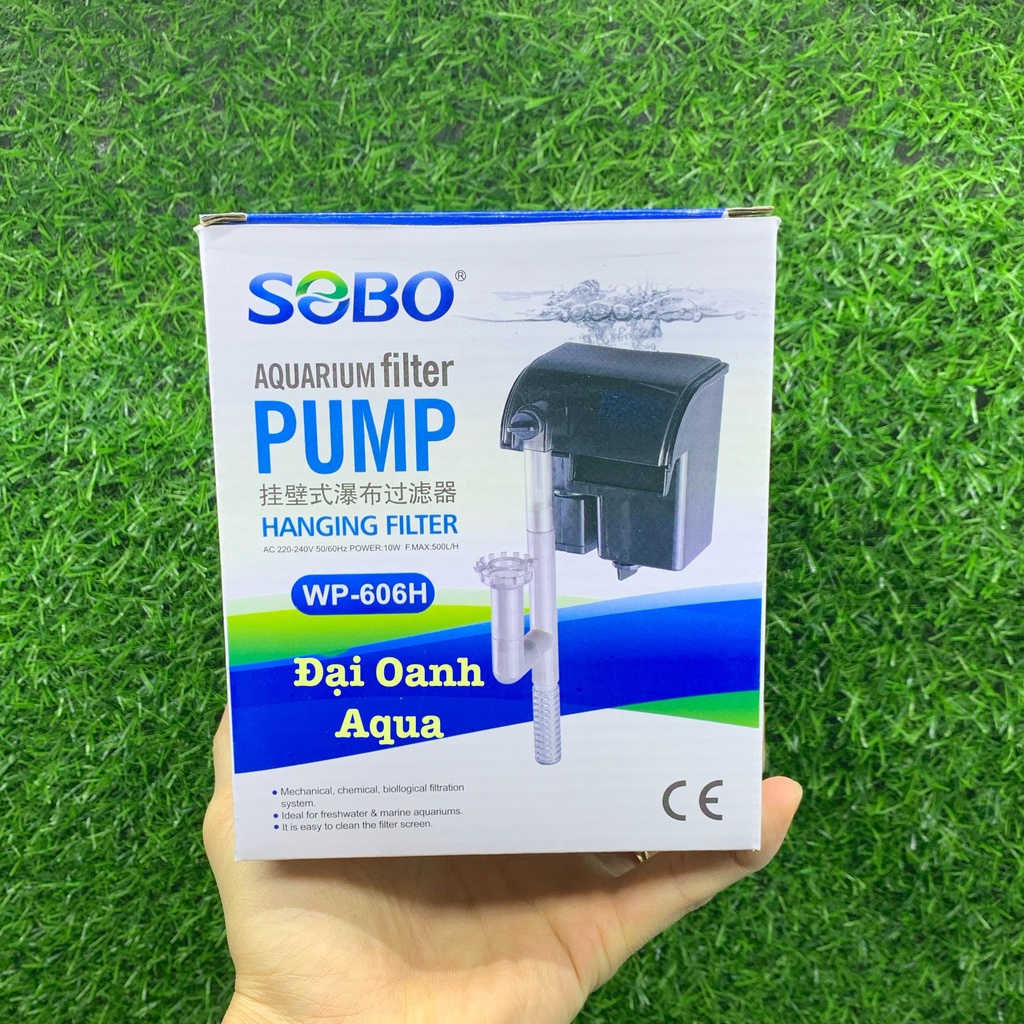 Lọc Thác Bể Cá SOBO WP-606H - Bộ Lọc Treo Dành Cho Bể Cá- Bể Thủy Sinh