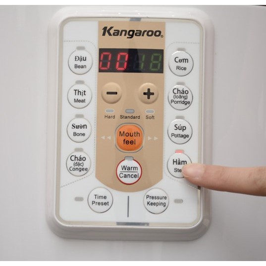 Nồi áp suất Kangaroo KG138 - Bảo hành chính hãng 12 tháng