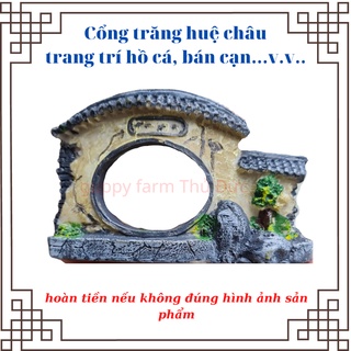 Mô hình cổng trăng huệ châu trang trí bể cá, tiểu cảnh, bonsai