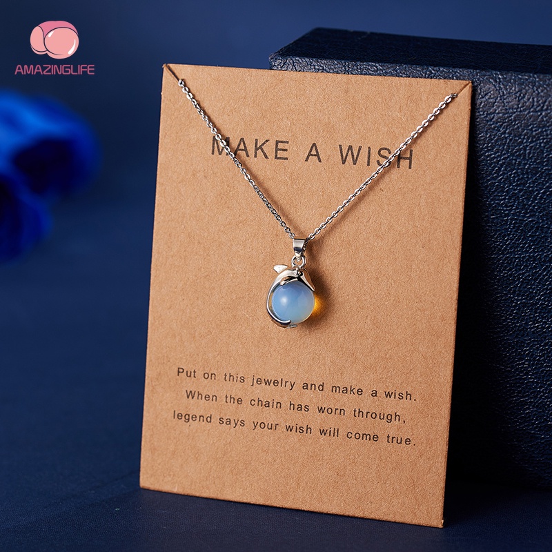 Vòng cổ Hợp Kim Mặt Cá Heo Đính Đá Thời Trang