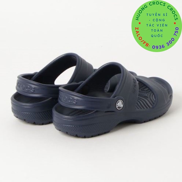 DÉP SANDAL CROCS CLASSIC CHO NAM MÀU XANH NAVY CHUẨN XỊN FULL BOX