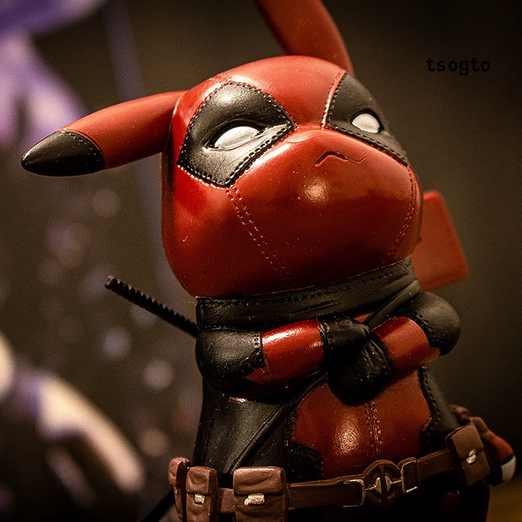 Mô Hình Đồ Chơi Nhân Vật Deadpool Pikachu Hoạt Hình Bằng Pvc