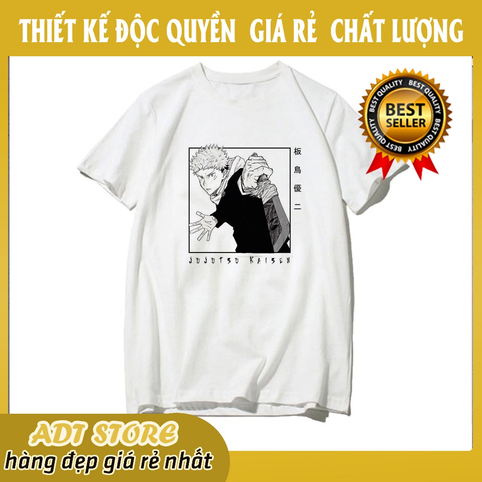 Áo thun unisex anime Jujutsu Kaisen Satoru Yuji Itadori Sukuna Art phong các Nhật Bản cực chất