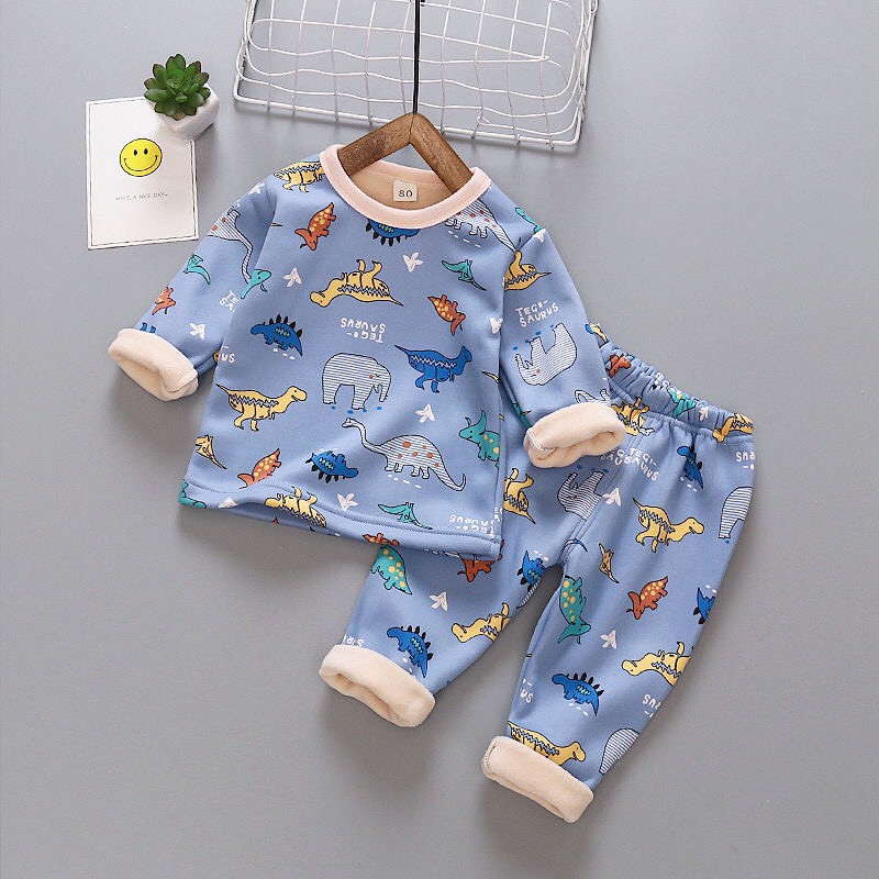 Set đồ nỉ chần bông unisex trẻ em (3 màu) N00611