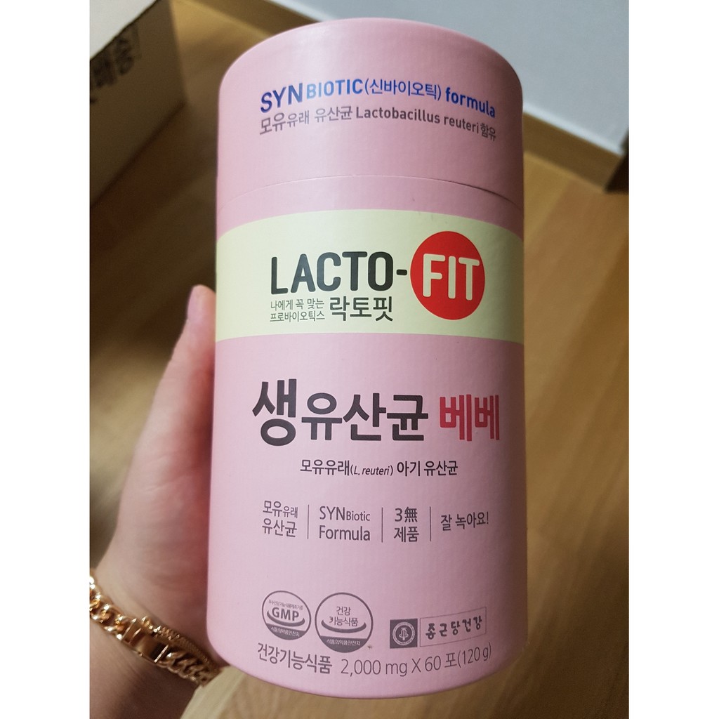 MEN VI SINH LACTO-FIT dành cho bé (2~4 tuổi) của công ty Chong Kun Dang (Hàn Quốc)