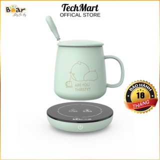 Đế hâm nóng kèm cốc bear drbd-a16b1, tiện lợi pha trà, uống cà phê, giữ cho đồ uống luôn nóng
